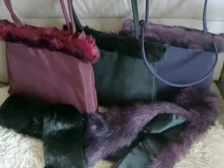Taschen mit webpelz schal