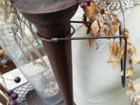 Wandkerzenhalter in Rostoptik