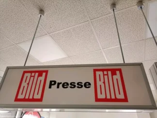 Deckenleuchten werbung verkauf kiosk