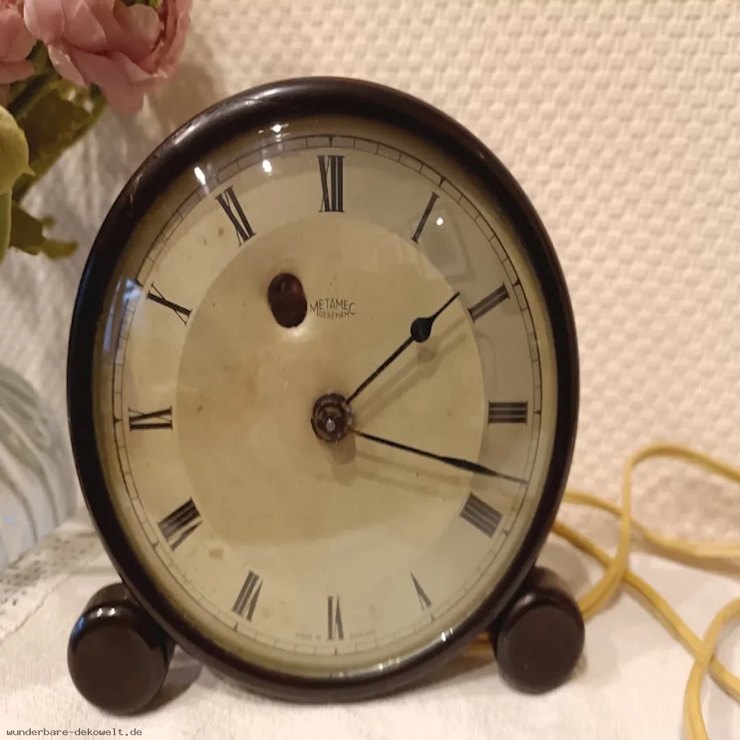 Metamec elektrische englische uhr der 50er und 60er jahre