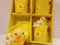 Oster gesteck behang tasche