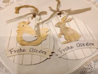 Osterdeko henne hase