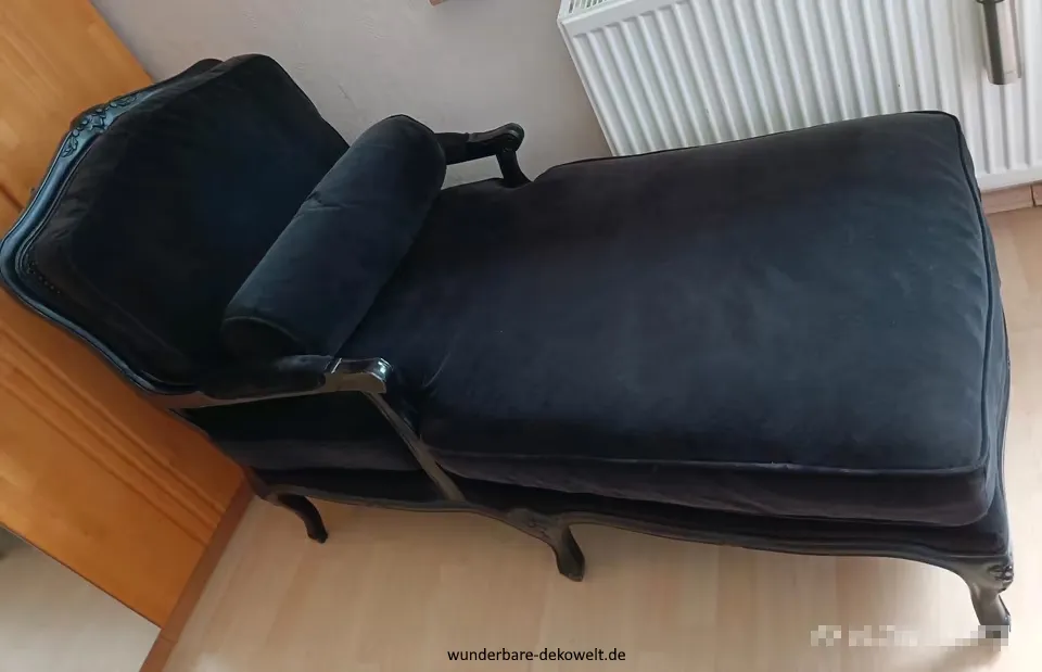 Recamiere sofa samt holz