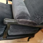 Recamiere sofa samt holz