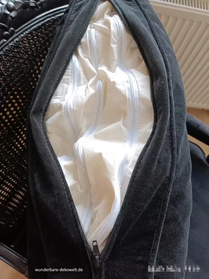 Recamiere sofa samt holz