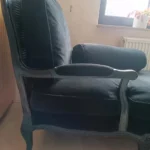 Recamiere sofa samt holz