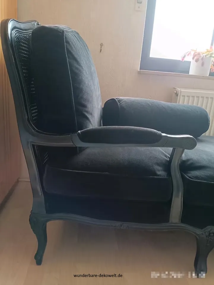 Recamiere sofa samt holz