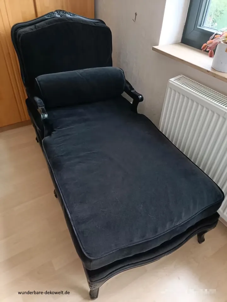 Recamiere sofa samt holz