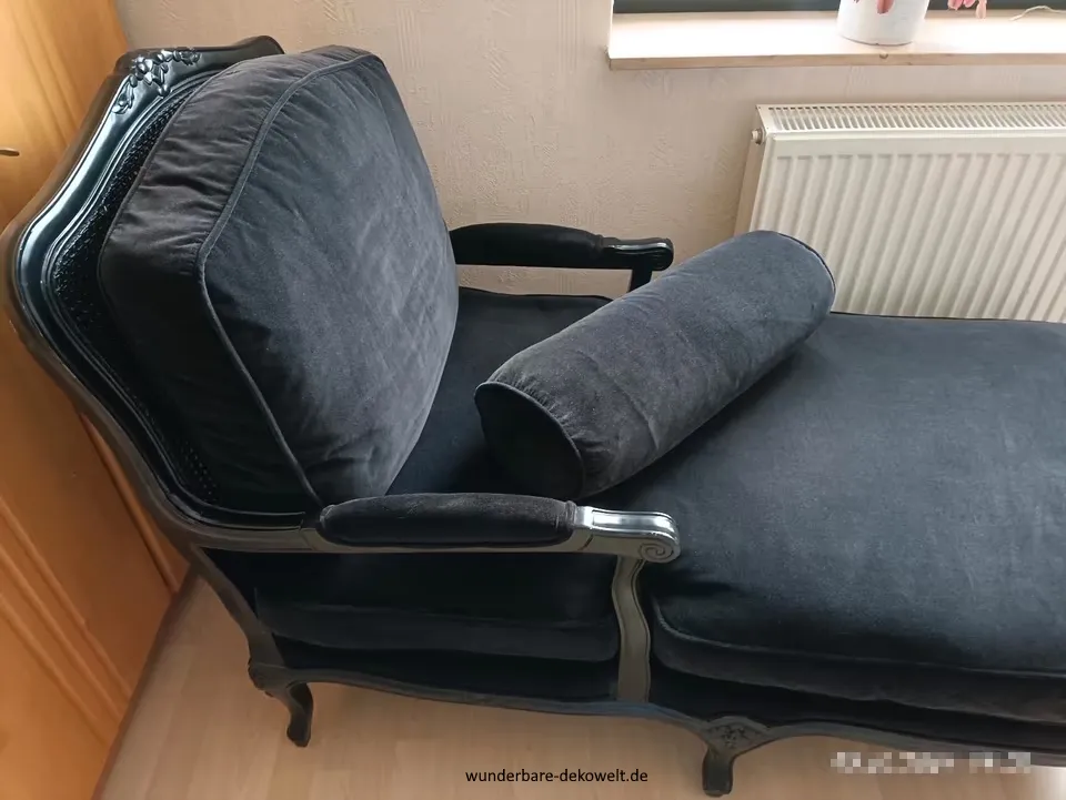 Recamiere sofa samt holz