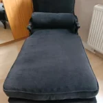 Recamiere sofa samt holz